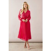 Wallis Magenta Fit & Flare Dress Womens Occasion Dresses