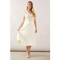 Wallis Yellow Fit & Flare Dress Womens Occasion Dresses