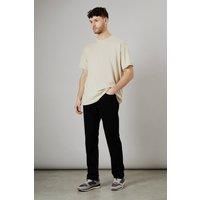 Mens Black Stretch Straight Fit Jeans - 38R