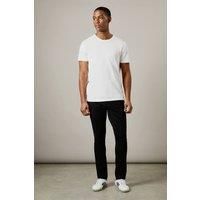 Mens Black Stretch Slim Fit Jeans - 30S