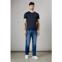 Maine Mid Blue Straight Jeans Mens Casual Jeans