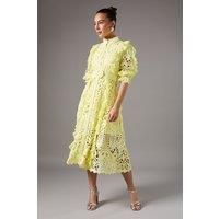 Coast Yellow Midi Dress Womens Occasion Dresses