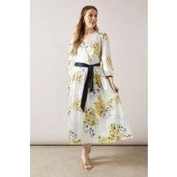 Wallis Yellow Fit & Flare Dress Womens Occasion Dresses