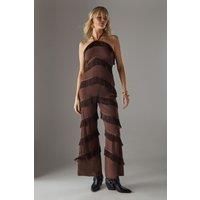 Warehouse Chocolate Jumpsuit Womens Occasion Jumpsuits