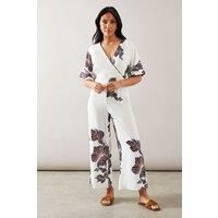 Wallis Ivory Jumpsuit Womens Daywear Jumpsuits