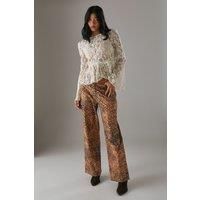 Warehouse Brown Trousers Womens Daywear Trousers