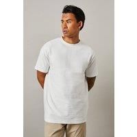 Mens White Brick Textured T-Shirt - Xl