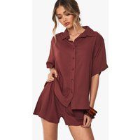 Womens Lightweight Short Sleeved Shirt and Shorts Co-ord