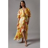Coast Yellow Maxi Dress Womens Occasion Dresses