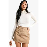 Womens Tailored Mini Skirt