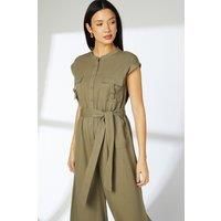 Principles Khaki Utility Jumpsuits Womens Daywear Jumpsuits