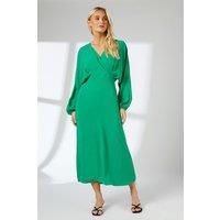 Principles Green Fit & Flare Dress Womens Daywear Dresses