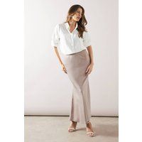 Wallis Oyster Midi Skirt Womens Occasion Skirts