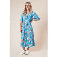 Dorothy Perkins Blue Midi Dress Womens Casual Dresses