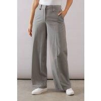 Pinstripe Wide Leg Trouser
