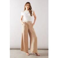 Wallis Champagne Wide Leg Trousers Womens Casual Trousers