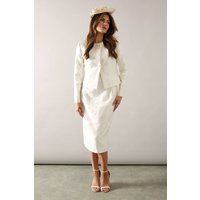 Wallis Ivory Pencil Skirt Womens Occasion Skirts