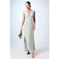 Coast Sage A-Line Dress Womens Bridesmaids Dresses