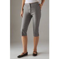Warehouse Women's Capri Trousers in Grey | Size: 10