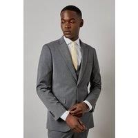 Burton Mid Grey Suit Jacket Mens Smart Suits