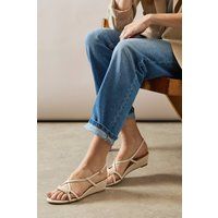 Wallis Bone Wedges Womens Daywear Sandals