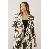 Wallis Khaki Blazer Womens Casual Jackets & Coats
