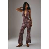 Warehouse Rust Jumpsuit Womens Daywear Jumpsuits