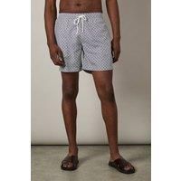 Mens Off White Print Swim Shorts - M