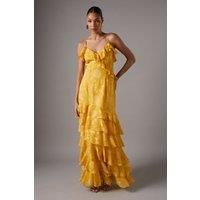 Coast Ochre Maxi Dress Womens Occasion Dresses