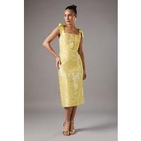 Coast Yellow Midi Dress Womens Occasion Dresses