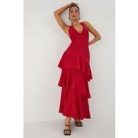 Misspap Red Maxi Dress Womens Casual Dresses