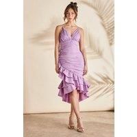 Coast Purple Midi Dress Womens Occasion Dresses