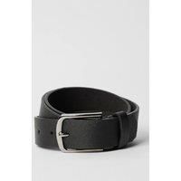 Mens Black Textured Belt - L