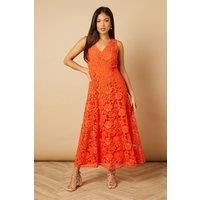 Oasis Orange Midi Dress Womens Occasion Dresses