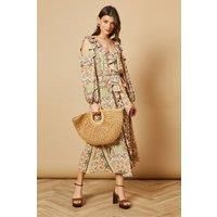 Oasis Multi Midi Dress Womens Daywear Dresses