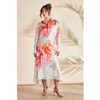 Coast Ivory Midi Skirt Womens Occasion Skirts