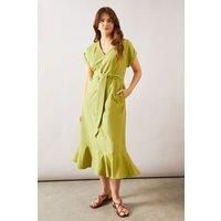 Wallis Pistachio Fit & Flare Dress Womens Daywear Dresses