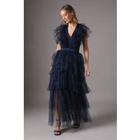 Coast Navy Maxi Dress Womens Occasion Dresses