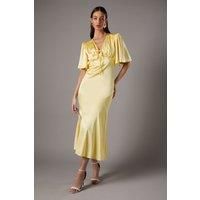 Coast Yellow Maxi Dress Womens Occasion Dresses