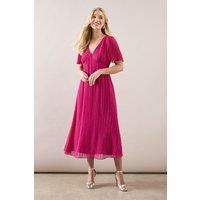 Wallis Magenta Fit & Flare Dress Womens Occasion Dresses