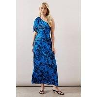 Wallis Navy Fit & Flare Dress Womens Occasion Dresses