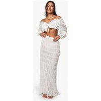 Womens Shirred Beach Skirt Co Ord