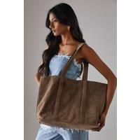 Warehouse Womens Leather Tote Bag  Sleek Versatile Day To Night