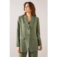 Wallis Olive Blazer Womens Daywear Jackets & Coats