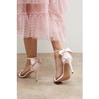 Oasis Ballerina Pink Heeled Sandals Womens Occasion Heels