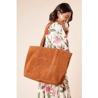 Warehouse Womens Leather Tote Bag  Sleek Versatile Day To Night