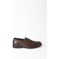 Mens Dark Brown Smart Loafers - 12