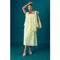 Coast Yellow Midi Dress Womens Occasion Dresses