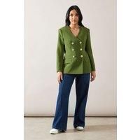 Wallis Khaki Blazer Womens Smart Suits