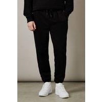 Mens Black Jersey Joggers - Xxl